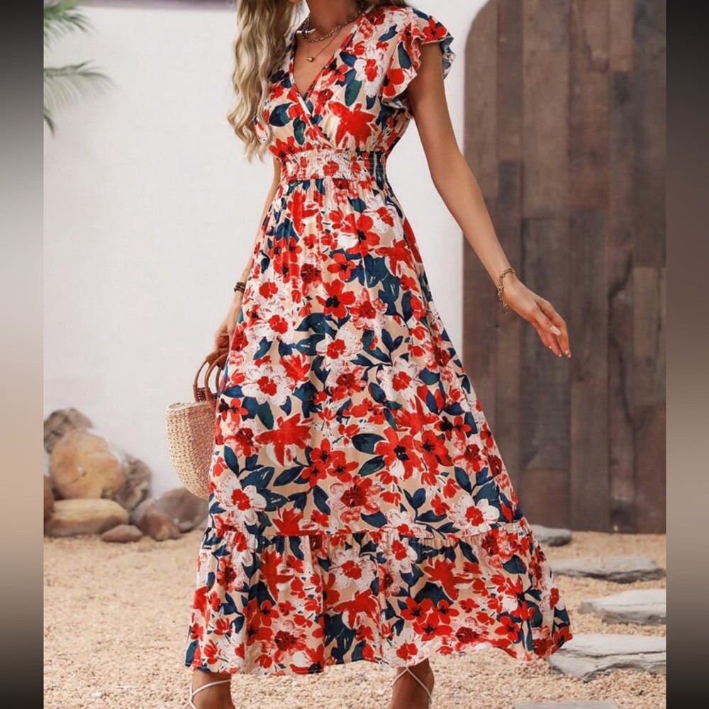 Shein floral dress large 8/10